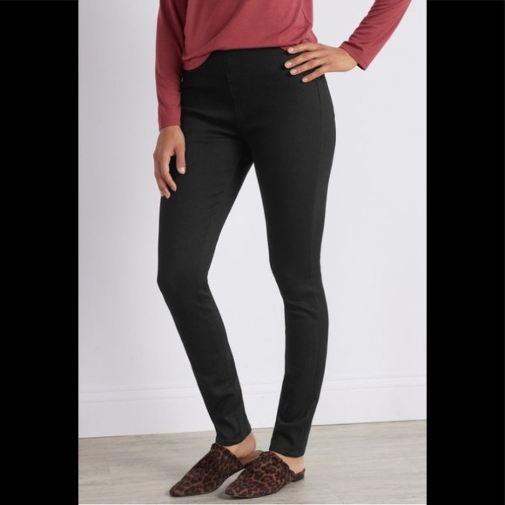 SOFT SURROUNDINGS Black Denim Ultimate Leggings NWT